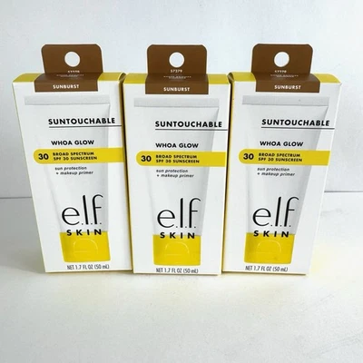 ELF SKIN ¡Suntouchable! Protección solar Whoa Glow Sunburst FPS 30 + imprimación de maquillaje Foto 1 de 4