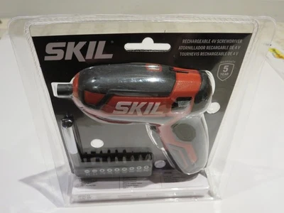 BRAND NEW SEALED Skil 4V Rechargeable Cordless Screwdriver with 9 Bits - Photo 1/2