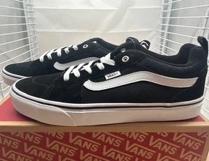 Vans Filmore Herren Turnschuhe schwarz weiß Wildleder Canvas Skateschuhe neu im Karton - Größe 11 - Bild 1 von 10
