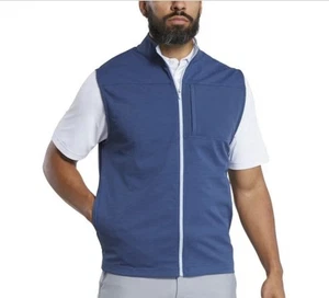 FootJoy Golf Vest Ottoman Full Zip Pockets Large Dark Denim Polyester MSRP $115 - Picture 1 of 4