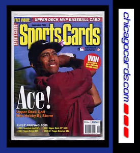 Tiger Woods Upper Deck Sports Cards Magazine Sept. 2001 - Imagen 1 de 1