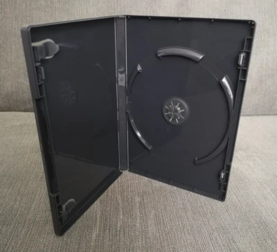 1 X Single Black DVD Case 14mm Spine - UK STOCK NEW UNUSED - Image 1 of 3