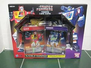 Exclusivo juego de cartas coleccionables Transformers Blaster vs Sound Wave SELLADO - Imagen 1 de 2
