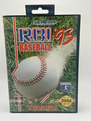 R.B.I. Baseball '93 (Sega Genesis, 1993)- TESTED & WORKS- HANG TAB- NO MANUAL - Image 1 of 4