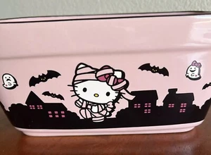 Hello Kitty Halloween Mummy Bread Loaf Pan Baking Dish Pink and Black NEW in Box - Picture 1 of 4