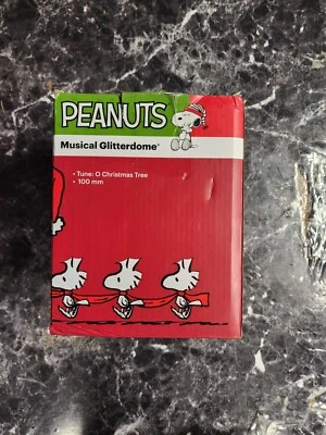 Roman Charlie Brown And Snoopy O Christmas Tree Musical Water Globe - Image 1 of 2