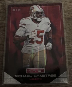 Michael Crabtree, San Francisco 49ers 2014 Panini Rookies & Stars Ruby 90/99, #2 - Picture 1 of 3