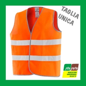 GILET CATARIFRANGENTE ALTA VISIBILITà ARANCIONE DI SICUREZZA TG UNICA SMANICATO - Foto 1 di 1