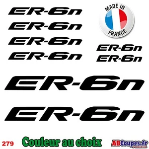 8 Stickers ER-6N - Autocollants Kawasaki ER 6N ER6N- 279 - Picture 1 of 5