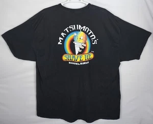 Camiseta Matsumoto Shave Ice Hawaii Para Hombre 4XL Manga Corta Negra Haleiwa Hawaii - Imagen 1 de 11
