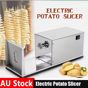 Electric Potato Tower Chip Slicer Spiral Machine Twister Cutter Stainless Steel - Picture 1 of 10