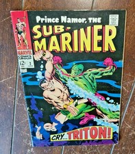 Prince Namor: The Sub-Mariner #2, (1968, Marvel): Cry...Triton!