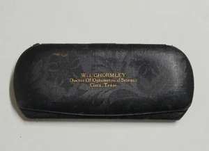 Antique Glasses Case Cisco Texas W. J. Ghormley Optomotrist History - Picture 1 of 5