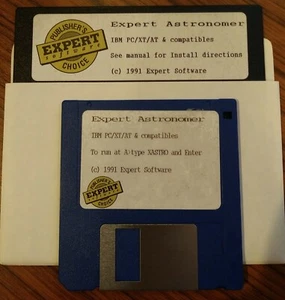 Vintage Expert Astronomer "Explore The Night Sky On Your PC" 1991 3.5+5.25 disks - Picture 1 of 4