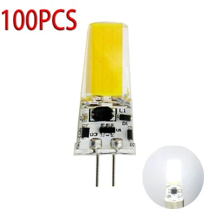 100PCS 3W COB G4 Led Dimmable bulb T5 White 6000K AC 110 120V Chandelier light - Picture 1 of 11