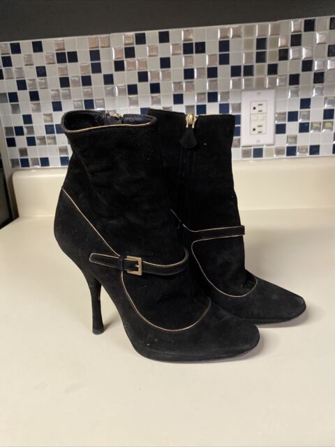 Louis Vuitton - Authenticated Ankle Boots - Suede Brown Plain for Women, Very Good Condition