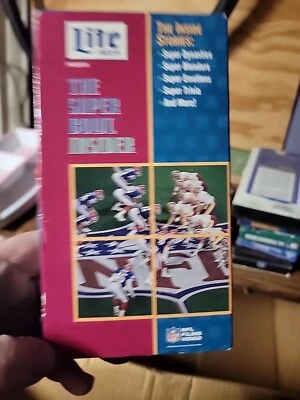 ‘92 Miller Lite Football The Super Bowl Insider NFL VHS Movie Tape w/Trivia NEW — 第 1/2 张图片