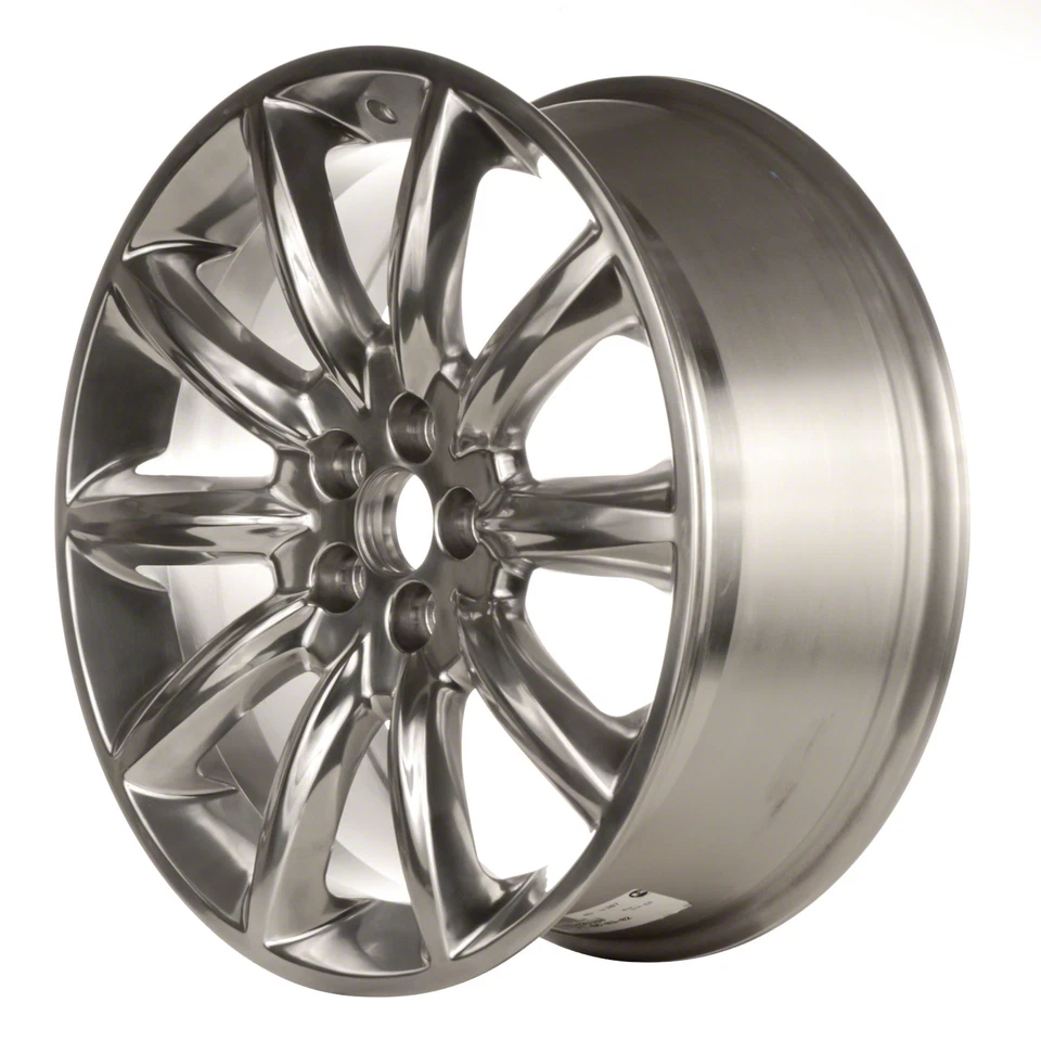 20x8 10 Spoke Refurbished Aluminum Wheel Metallic Polished 560-03825 - Image 1 of 1