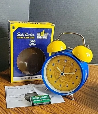 2016 Milwaukee Brewers BOB UECKER "MR. BASEBALL" Talking Alarm Clock SGA NIB - Image 1 of 4