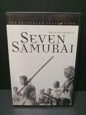 Seven Samurai Criterion Collection DVD 1954 w/ Insert Gold Disc Rare Foto 1 de 4