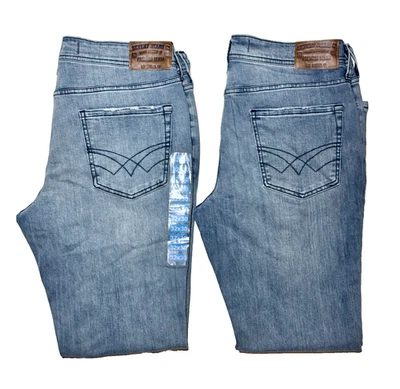 LOTES 2 SEVEN7 Pantalones de mezclilla para hombre 32WX30L ajustados calce recto elásticos flexibles nuevos sin etiquetas Foto 1 de 4