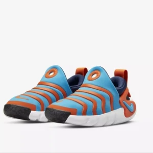 NIKE | Dynamo Go PS sneakers Laser Blue/Navy-Orange Boys sz 11 - Picture 1 of 8
