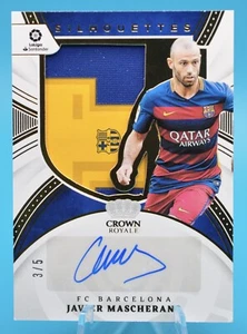 2020-21 Panini Chronicles Crown Royale Javier Mascherano Relic Auto Gold /5 Read - Picture 1 of 4