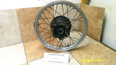 Bicicleta deportiva doble Yamaha DT250 DT 1977-78 18"" rueda trasera 1M1-25311-00-98 Foto 1 de 4