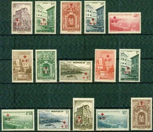MONACO – 1940 – RED CROSS (VALUE ADDED SURCHARGES IN RED) -VF** - Picture 1 of 1