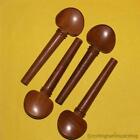 New Set Of Brown Hardwood 3/4 Size Cello String Tuning Pegs Good Quality