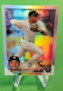 2023 Topps Series 1 Oswald Peraza RC Rainbow Foil New York Yankees #94 - Picture 1 of 2