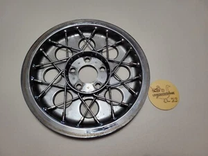86-99 Harley Davidson Chrome Spoked Belt Final Drive Pulley Wheel Cover EVO FL - Picture 1 of 20