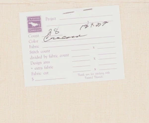 28 ct Cross Stitch Fabric French Cream 18x27" Cashel Linen Twisted THreads - Picture 1 of 2