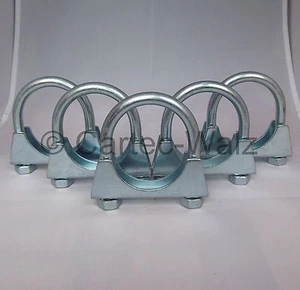 5 piezas abrazadera de plancha abrazadera de escape conector de tubo abrazadera U-Bolt Clamp M10 Ø 52 mm - Imagen 1 de 1