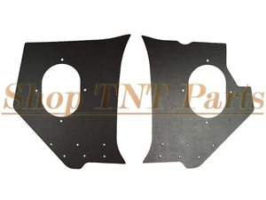 1958 Chevy Impala Coupe & Convertible Kick Panel Boards Black Chevrolet - Picture 1 of 1