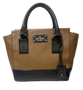 EUC Kate Spade Small Camryn Bay Street Black & Dune Brown Crossbody W/ Dust Bag - Picture 1 of 12