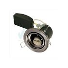 Short Can Fire Rated Small Downlight GU10 Mains 240V Pressed Steel Fixed Tilt IP