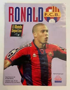 *ROOKIE* RONALDO Luis Nazario Barcelona El Mundo Deportivo Card 1996 1997 Kappa - Imagen 1 de 2