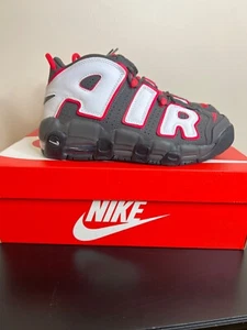 ¡NUEVO! Nike Air More Uptempo Retro GS GRIS/NEGRO/BLANCO/ROJO DH9719-200 Juventud - Imagen 1 de 5