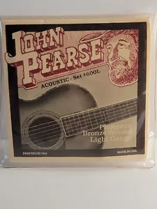 NUOVE corde per chitarra acustica John Pearse 600L Light Phosphor Bronze 12-53 - Foto 1 di 2