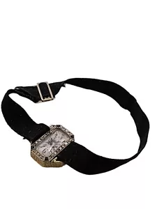 Antique 18kt White Gold Diamond Sapphire Edwardian Watch (A5276) - Picture 1 of 8