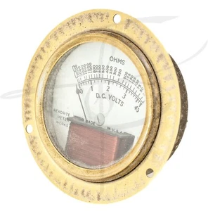 Vintage Antique Readrite D.C. Voltometer Panel Meter Scale 0-45 Volts Ohms - Picture 1 of 6
