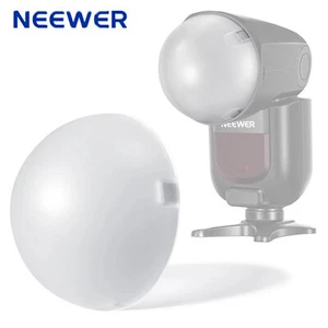 NEEWER M12 Magnetic Dome Diffuser Softbox for Z2 Z1 Round Head Flash Speedlite - Picture 1 of 7