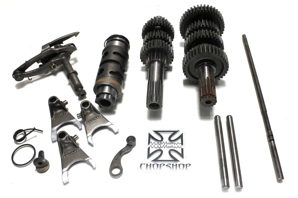 2002 02 DUCATI SUPERSPORT 750 IE ENGRENAGENS DE TRANSMISSÃO MOTOR MOTOR TRANNY - Imagem 1 de 4