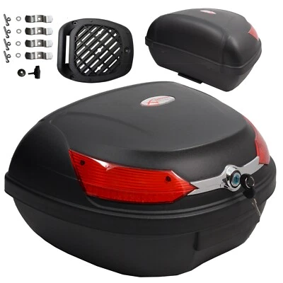 Top Case Box 46 LT Universal Quick Rlease Motorcycle Scooter Luggage Quad - Image 1 of 4