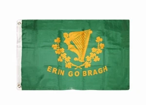 Bandera irlandesa Erin Go Bragh bandera de Irlanda para siempre 2 x 3 pies 2x3 Erin Go Braugh - Imagen 1 de 5