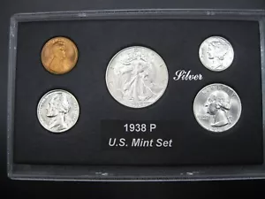 1938 P US Mint Set Brilliant Uncirculated! - Picture 1 of 12