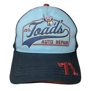 Mr. Toads Auto Repair Snapback Trucker Hat Blue OS Mesh Back Walt Disney World - Picture 1 of 6