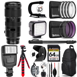 Nikon Z 70-200mm f/2.8 VR S Lens - Video Kit + Flash - 64GB Accessory Bundle - Picture 1 of 10