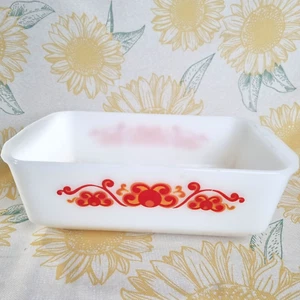 Vintage | Pyrex Aurora Milk Glass Ovenware Deep Rectangle Casserole Dish No Lid - Picture 1 of 13